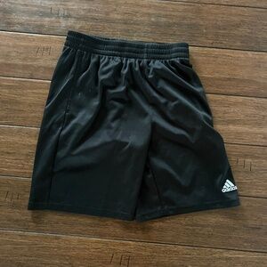 Boys Adidas Black Shorts